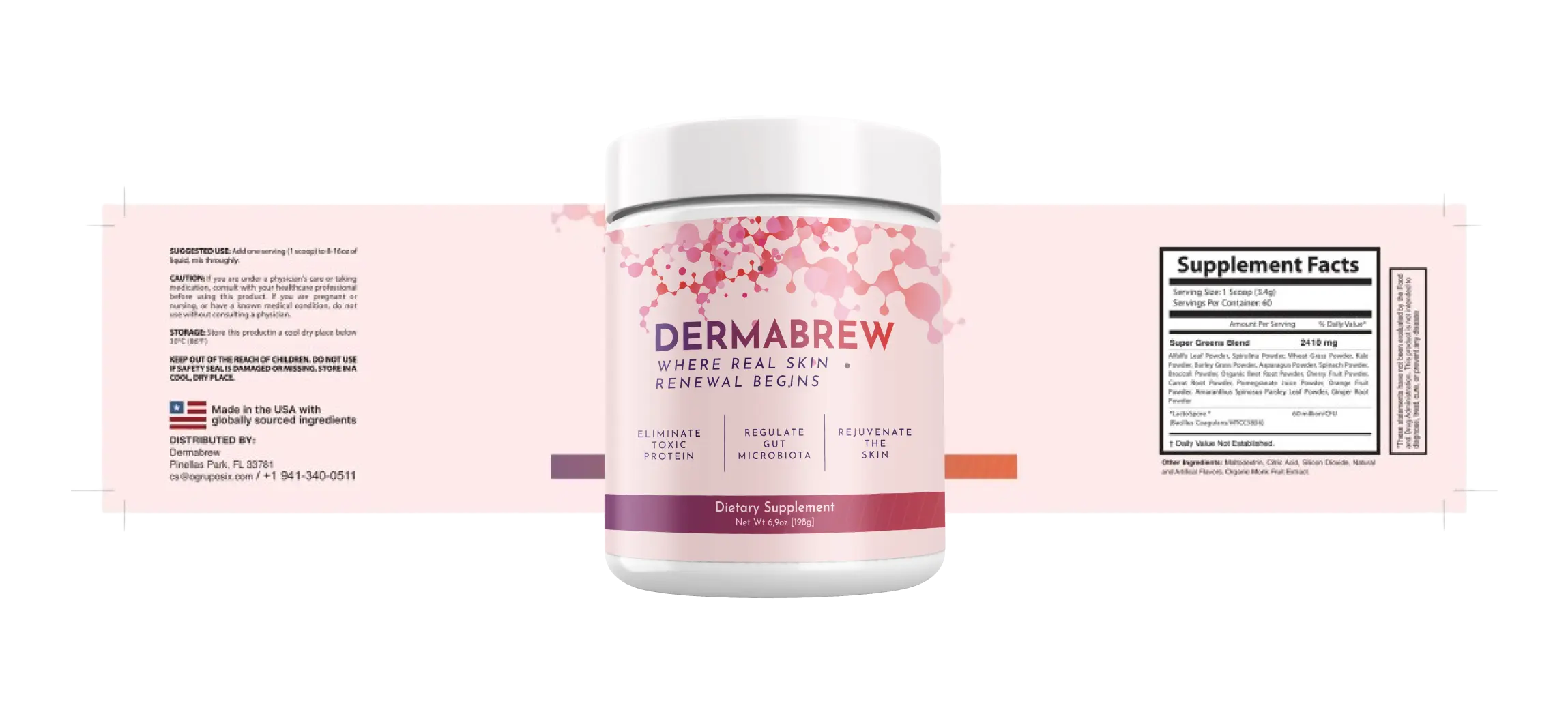 DermaBrew Label